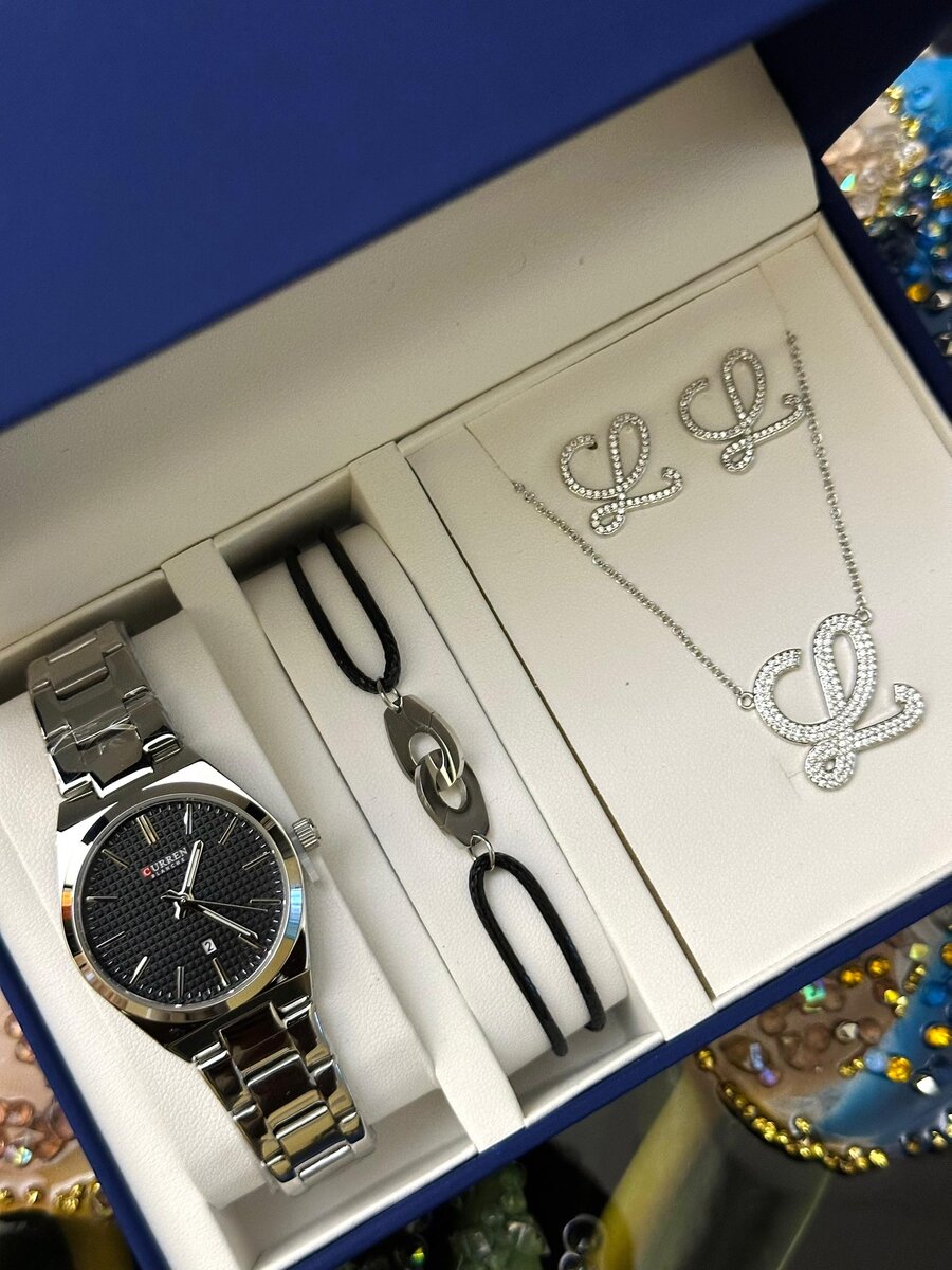 Coffret Montre et Bijoux Éclatant