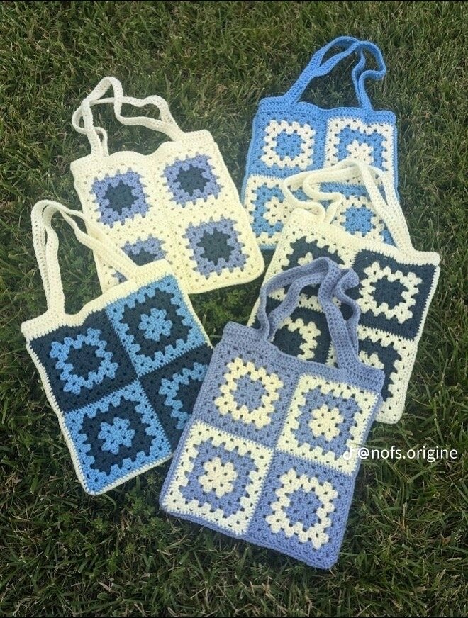 Sac en crochet coloré