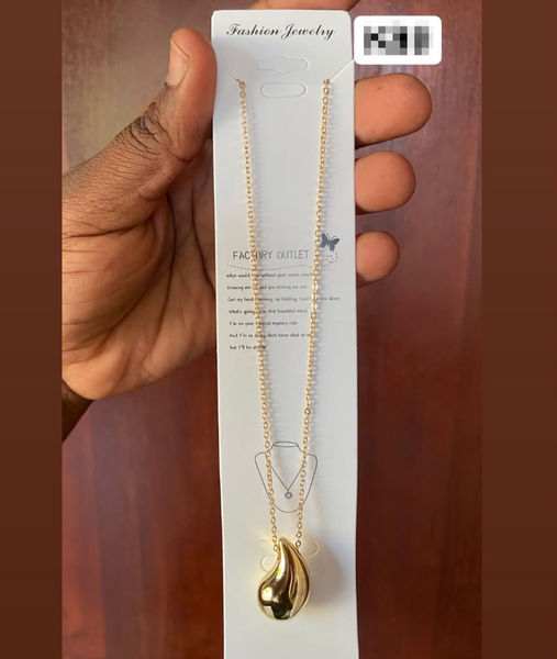 Raindrop necklace