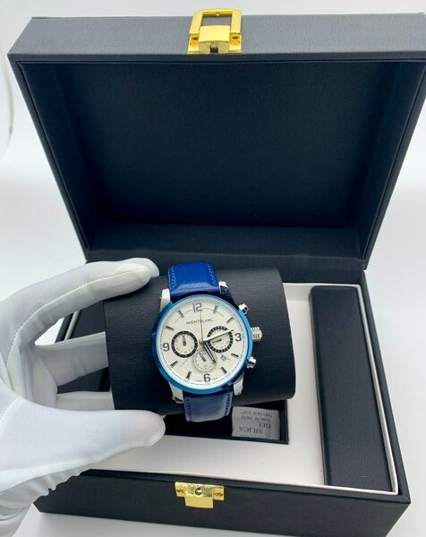 Montre Chronographe Homme Bleu