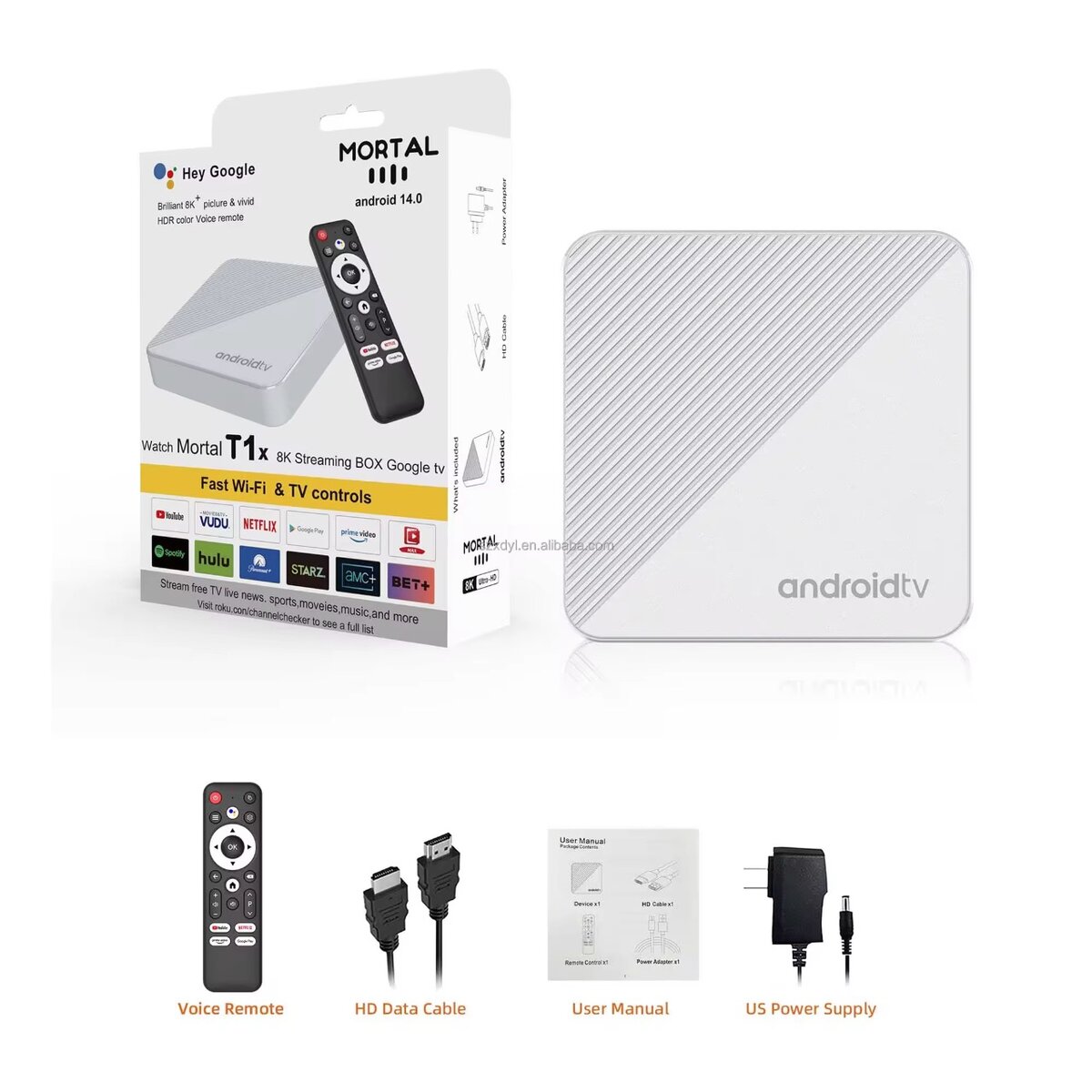 Boîtier TV Android Mortal T1X