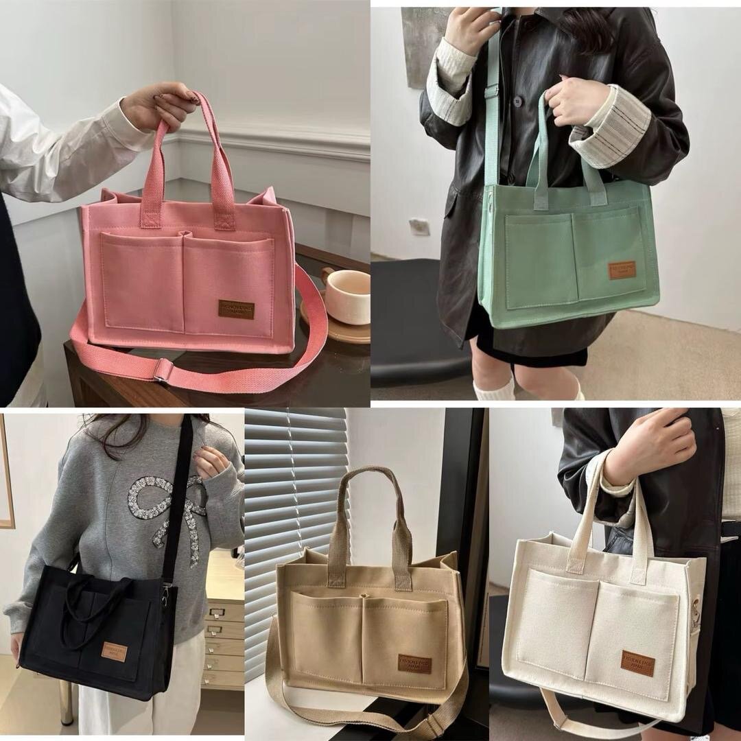 Sac fourre-tout en toile tendance