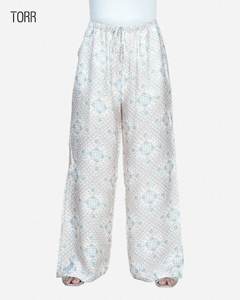 Pantalon Palazzo Floral Femme