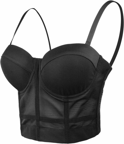 Bustier noir élégant femme