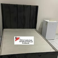 custom made bed with a high base