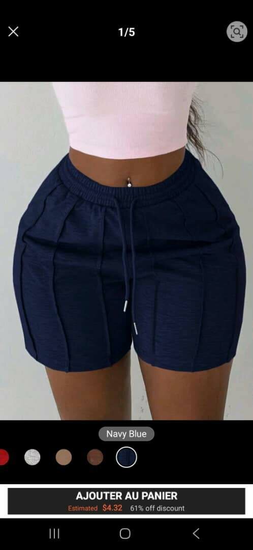 Shorts taille haute chic