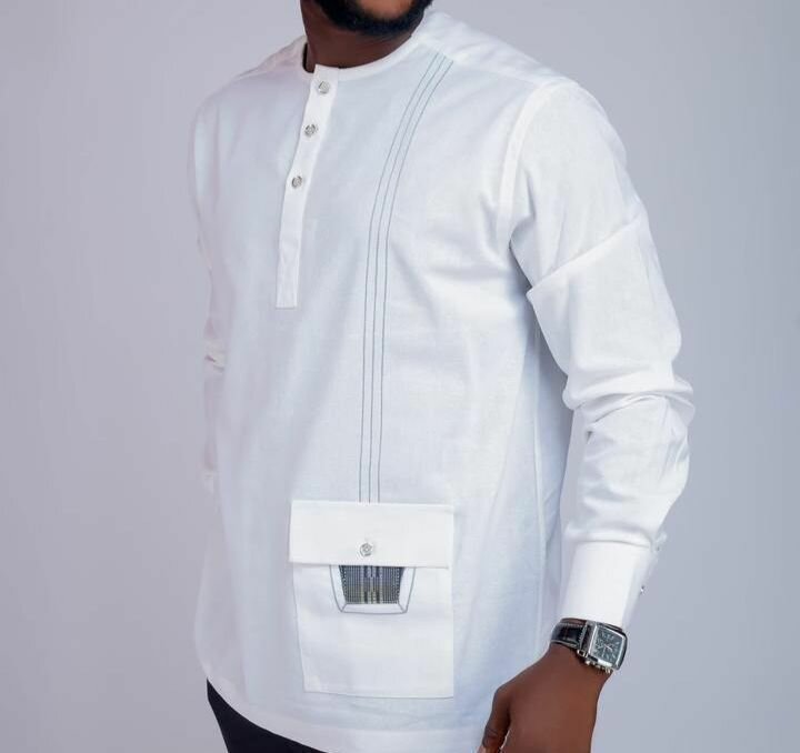 Chemise Kitenge Homme Élégante