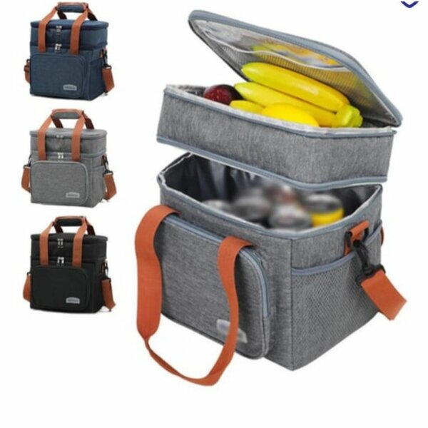 Double decker lunch bag