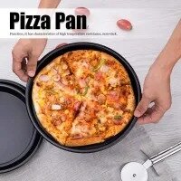 Round Shape Non Stick Pizza Pans Carbon Steel Baking Roasting Mold Pans 9,10,11 or 12 inches Pizza Trays