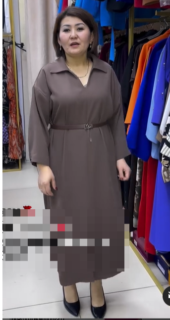 Платье женское, коричневый