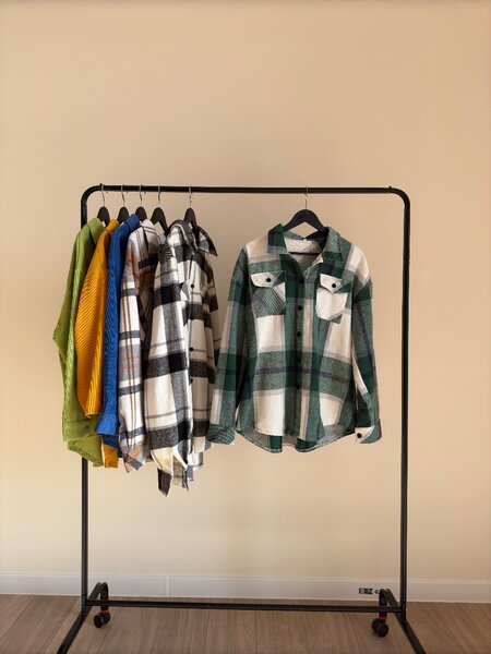 Женская клетчатая рубашка