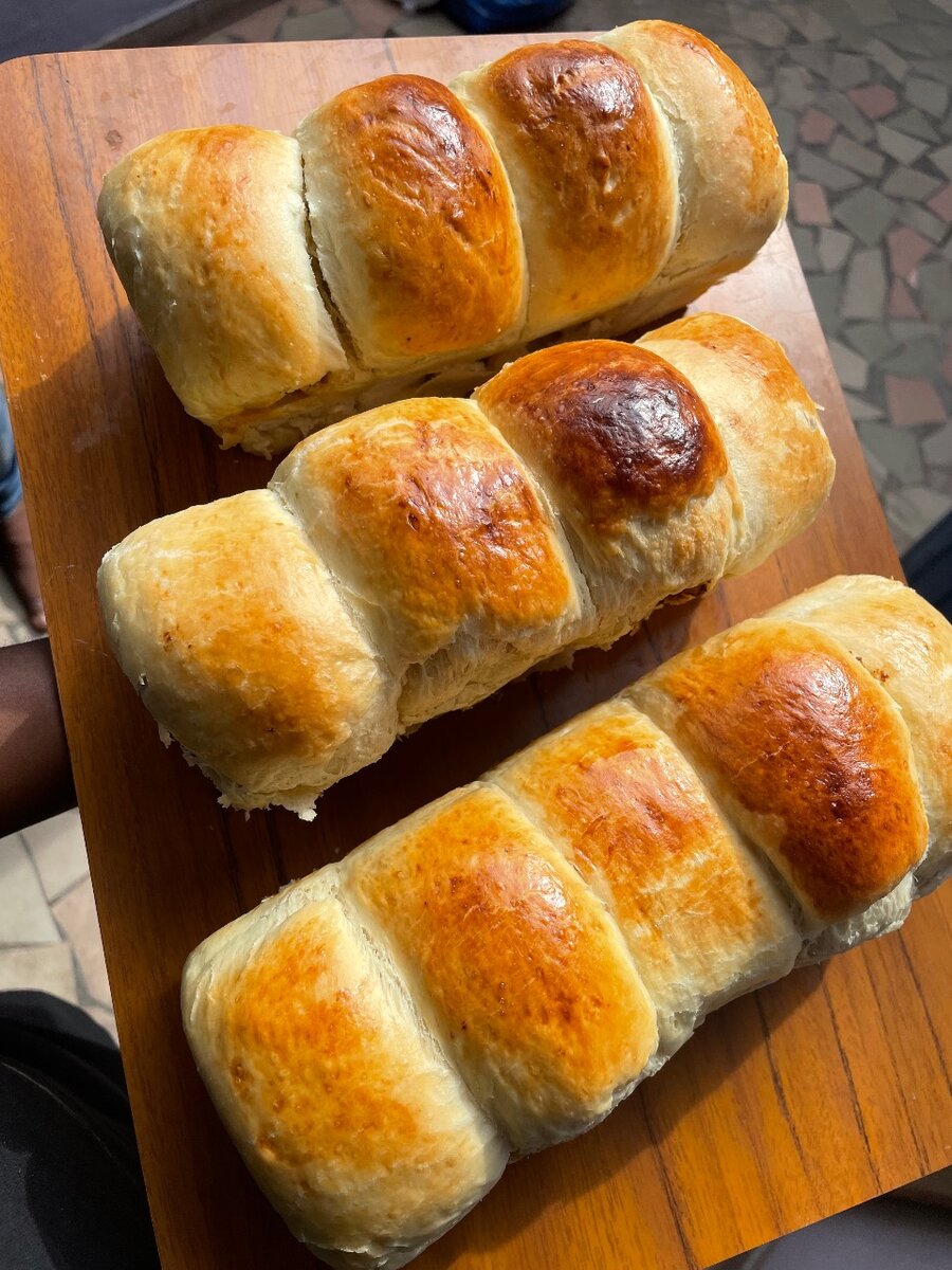 Pains fourrés et riz au lait