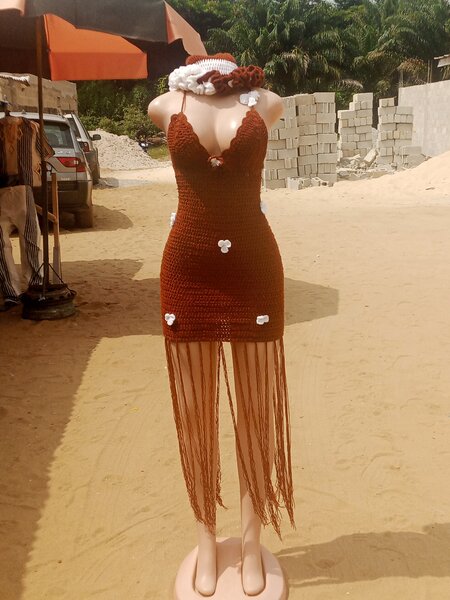 Robe crochet dos nu boho