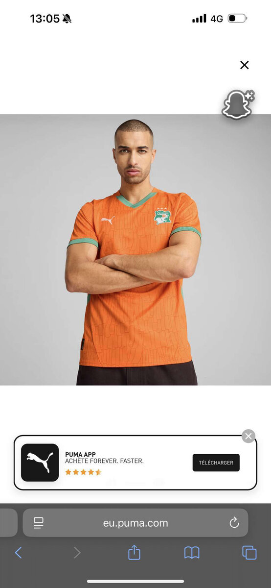 Maillot Équipe Puma Orange
