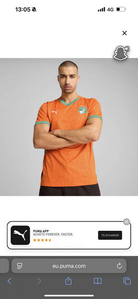 Maillot Équipe Puma Orange