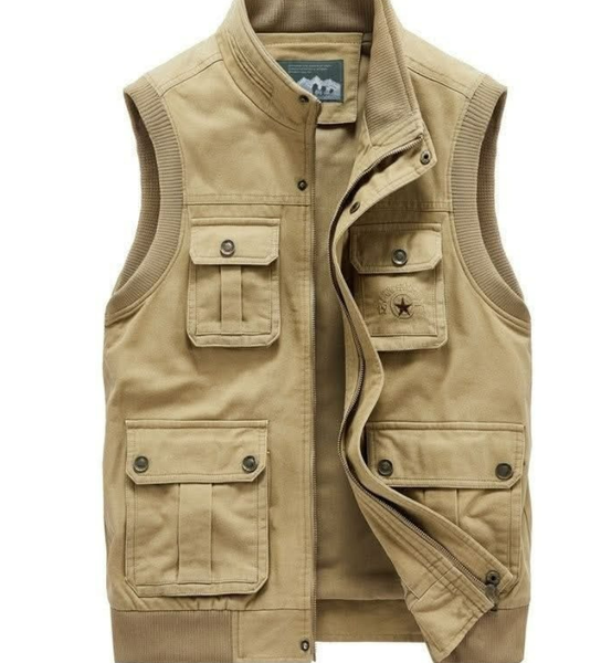 Sleeveless Safari coats restocked.