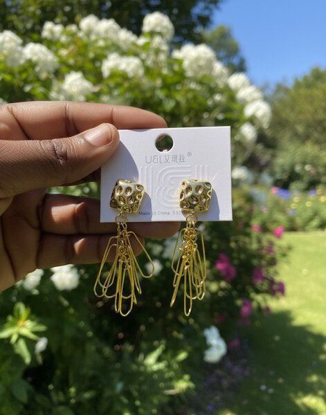 Boucles d'oreilles dorées