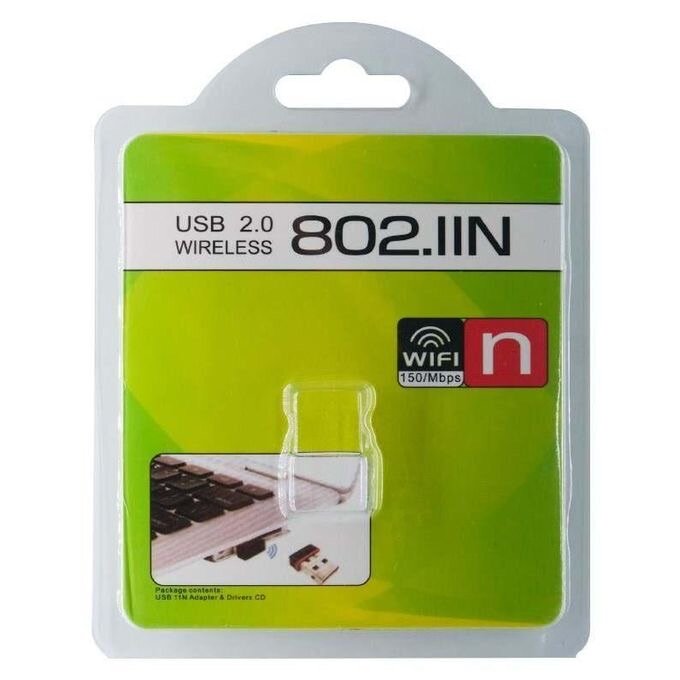 Adaptateur réseau Wi-Fi USB sans fil 150 Mbps.