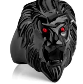 Lion Head Ring Red Eyes Premium Quality Ring For Men Women