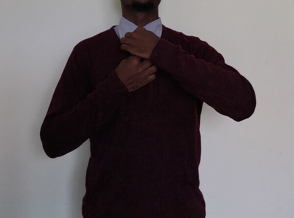 Maroon casual/smart sweater