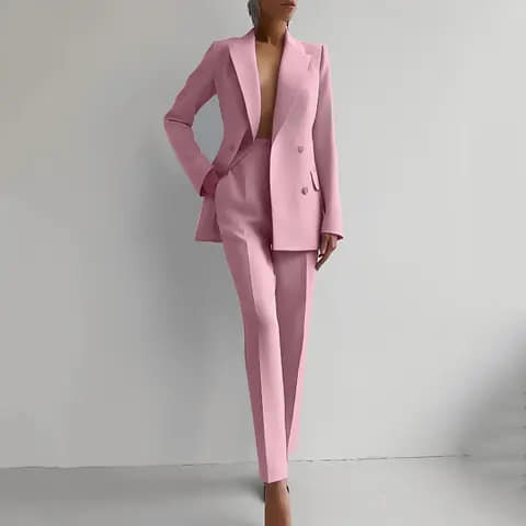 Two-piece suit for women, pink
