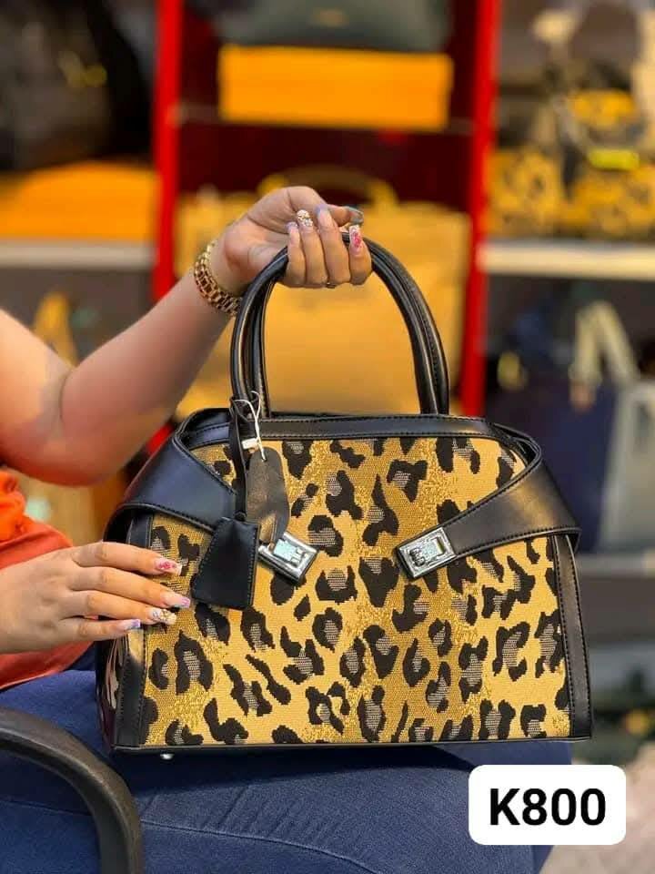 Stylish women's handbag leopard