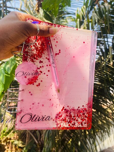 Resin diary gift set