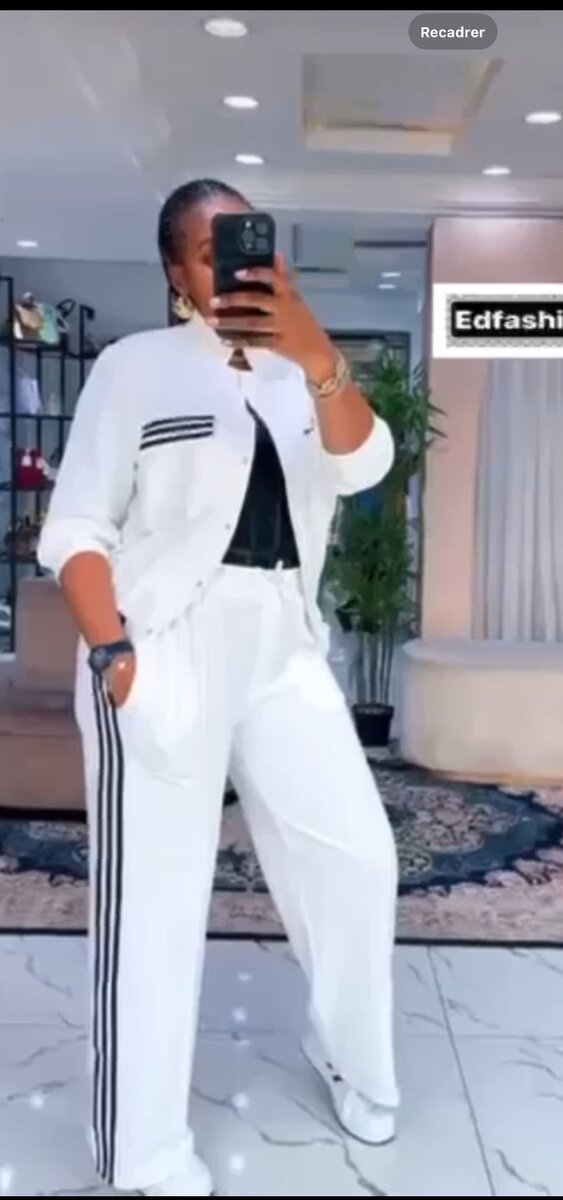 Ensemble blanc décontracté