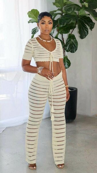 Ensemble crochet élégant