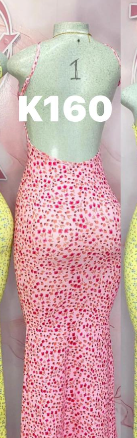 Women's fitted sundress with an open back