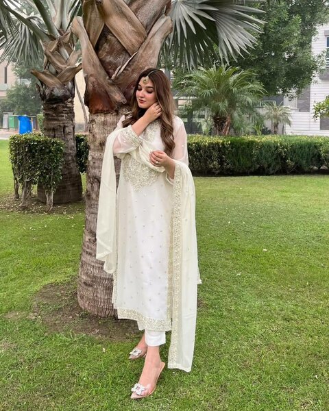 Organza shirt+ duppta,silk pent dc free