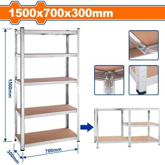 Étagère de rangement 5 niveaux