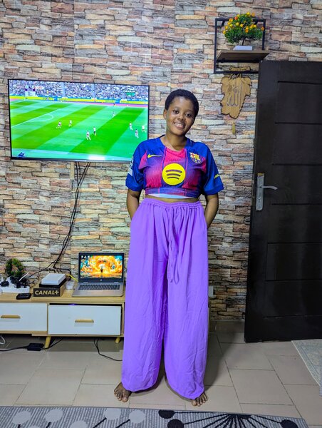 Pantalons larges colorés décontractés