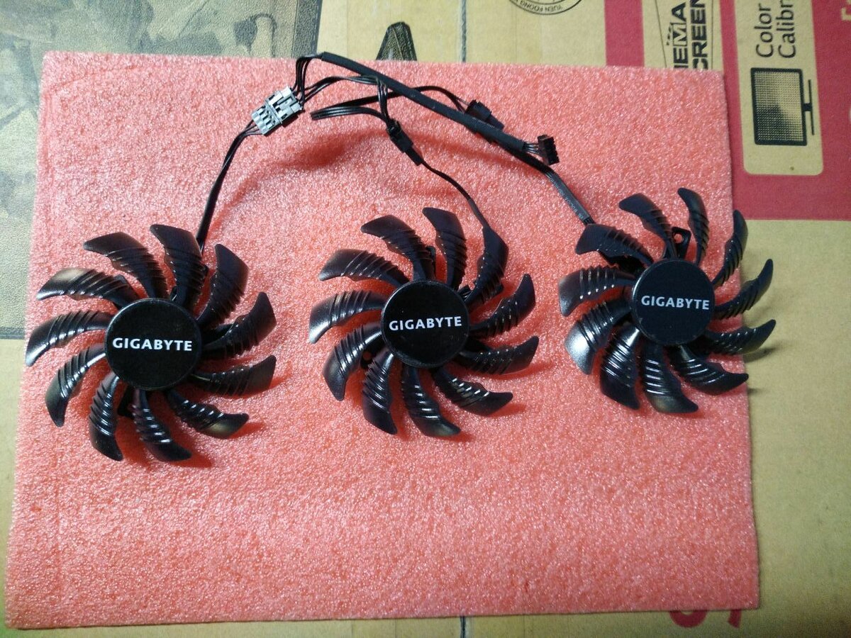 Новые Кулера  на видеокарту Gigabyte  GTX  1070Ti G1, 75 мм