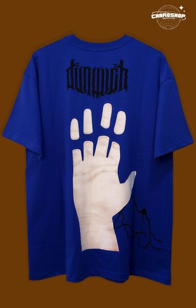 T-shirt graphique bleu unisexe