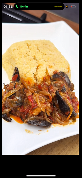 Attieke avec escargot