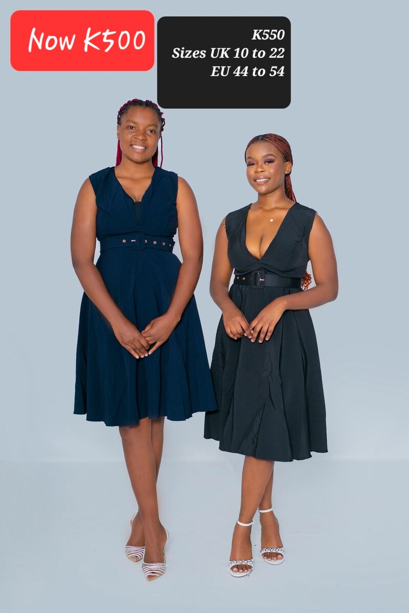 dress blue and black