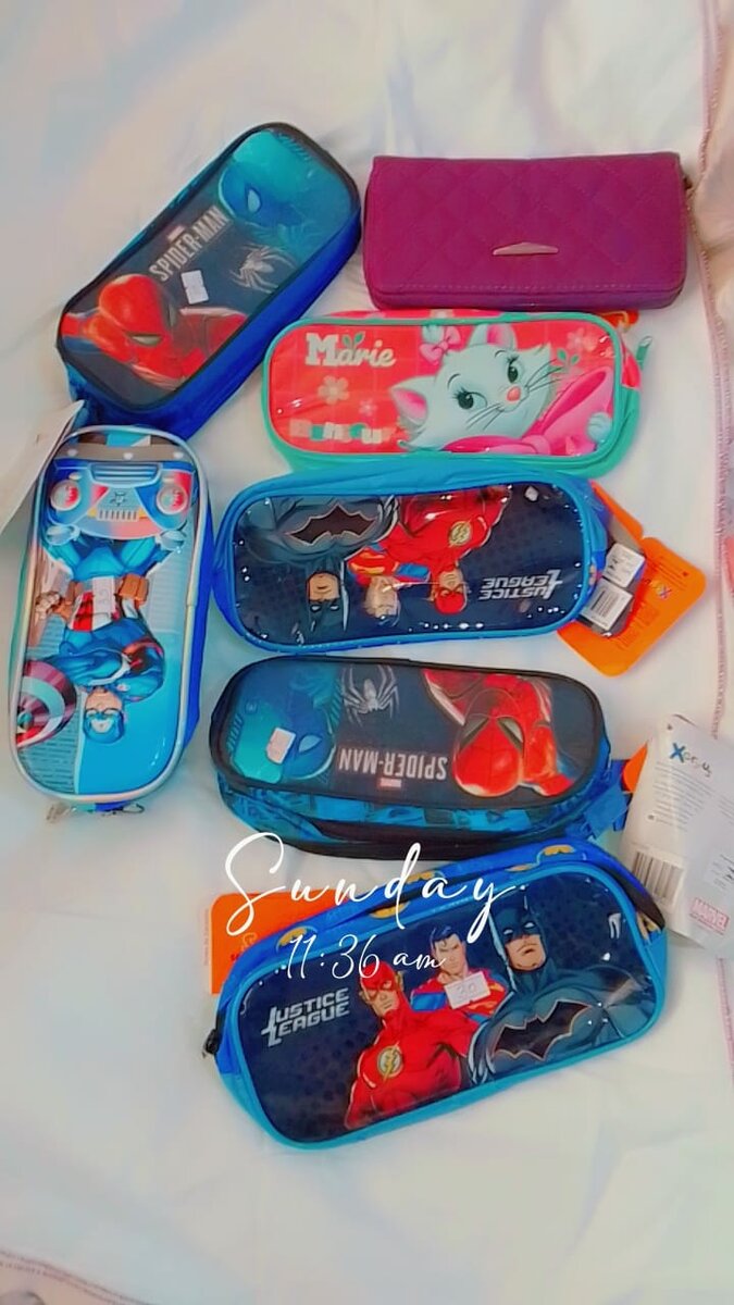 School and lunch bags