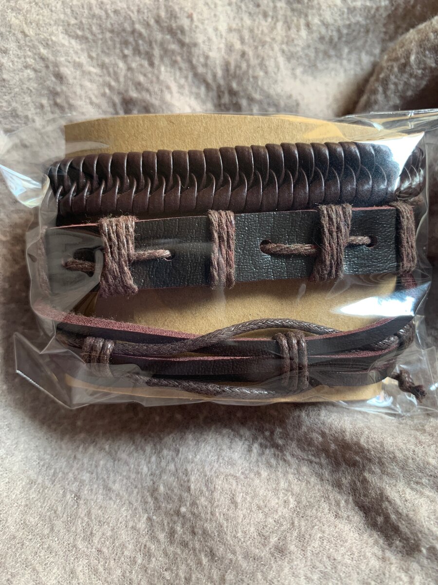 Bracelet en cuir tressé