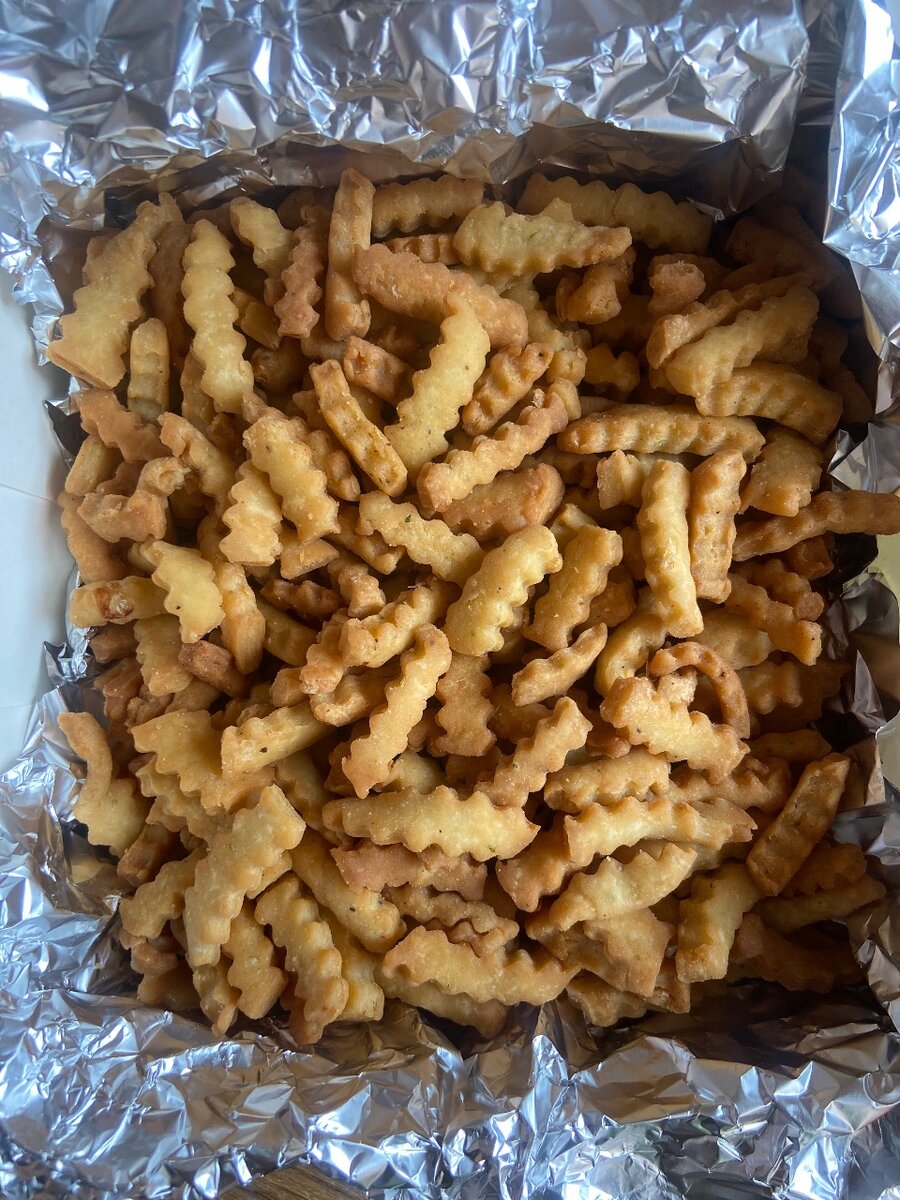 Biscuits apéritif salés ondulés