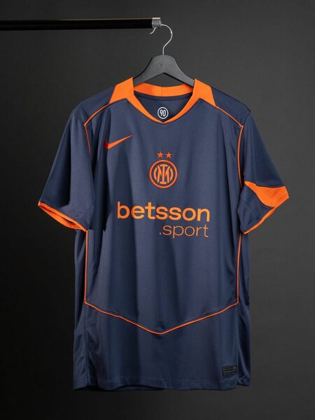 Maillot de Football Bleu et Orange
