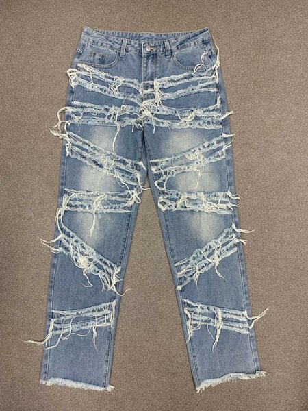 Pantalon cargo denim garçon