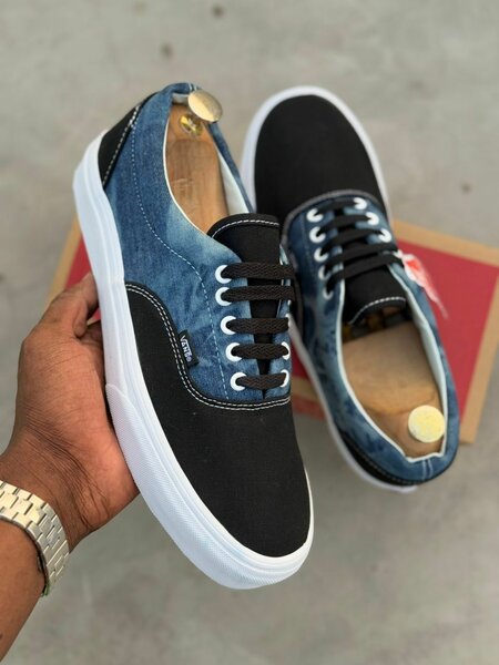 Baskets denim noires tendance