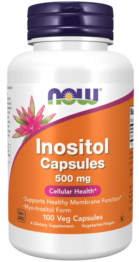 NOW INOSITOL 500MG CAPSULES 100,s