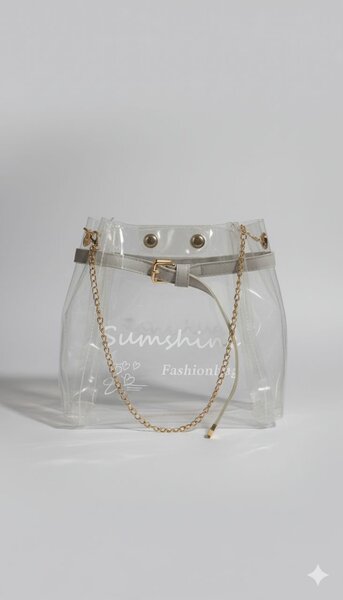 Sac Transparent à Chaîne Élégante