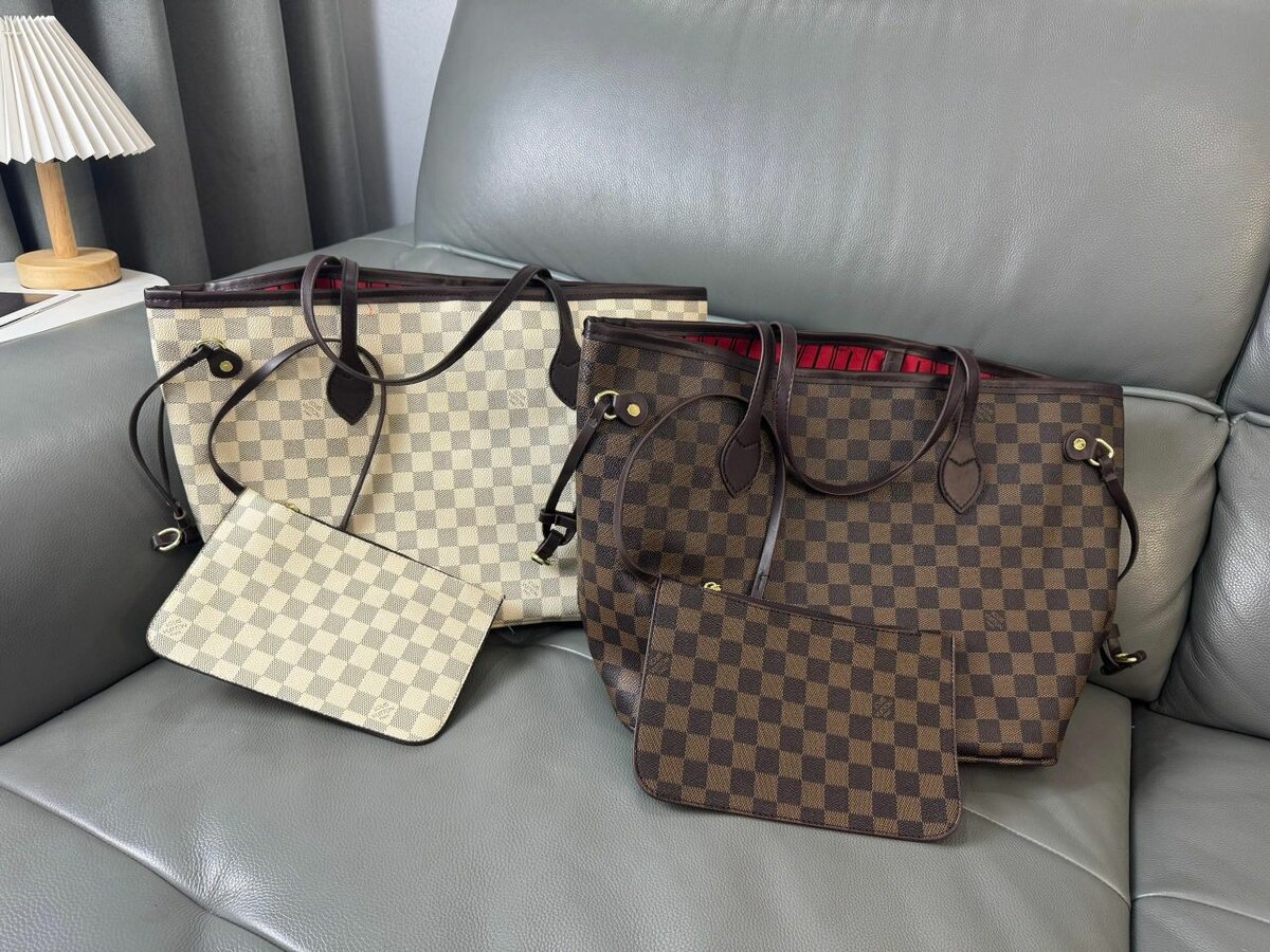 Sac cabas motif à carreaux