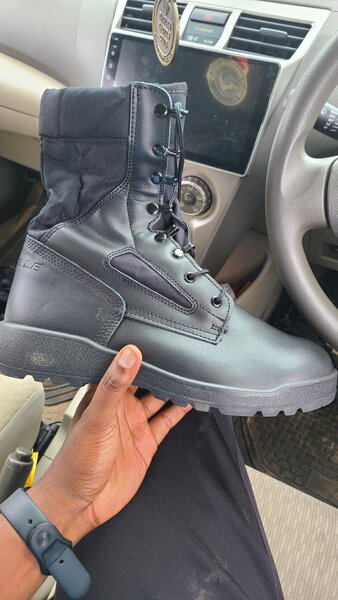 Black military boots