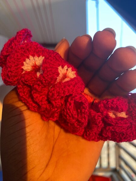 Élastique à cheveux crochet