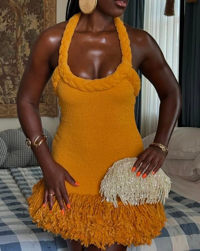 Robe élégante en maille