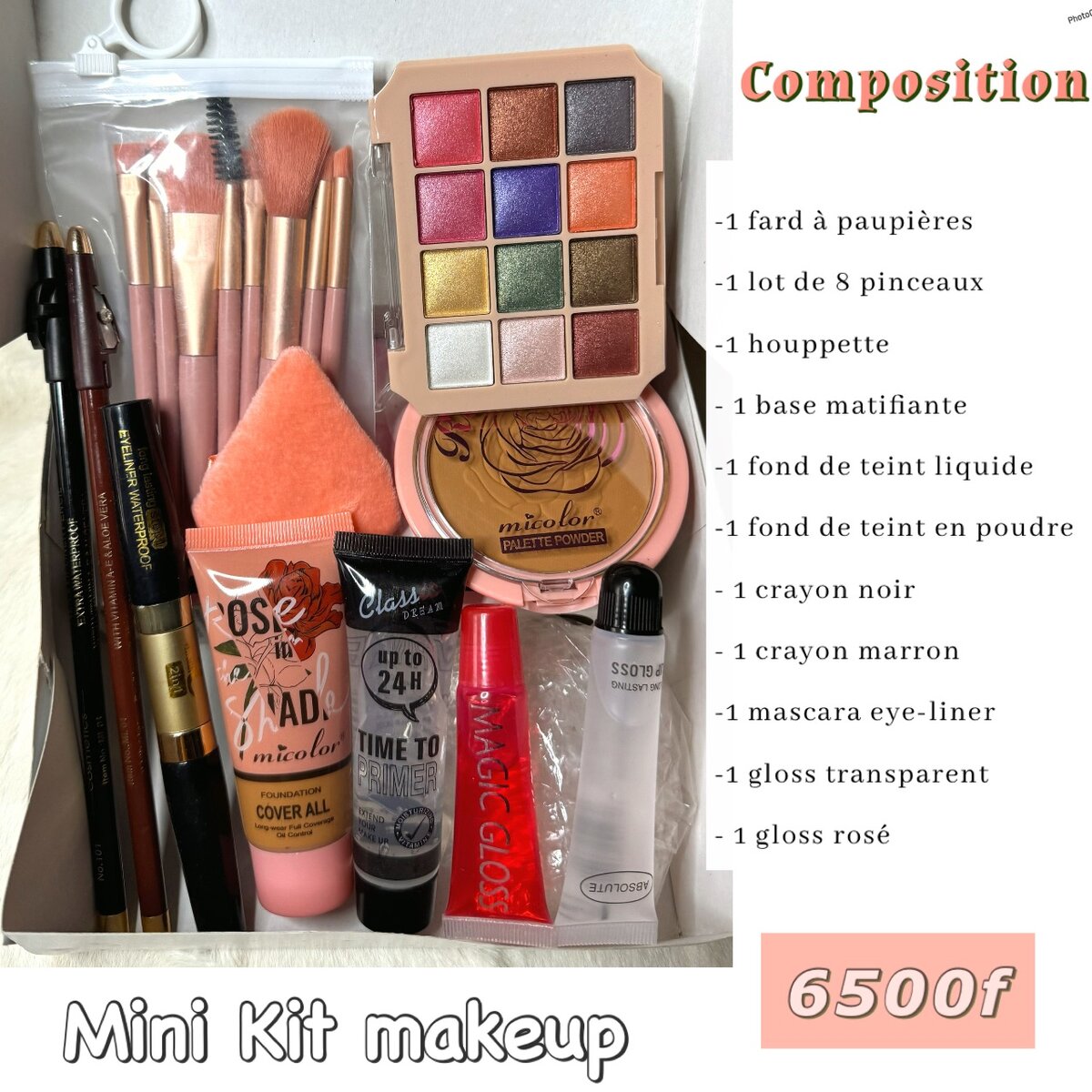 Mini kit de maquillages